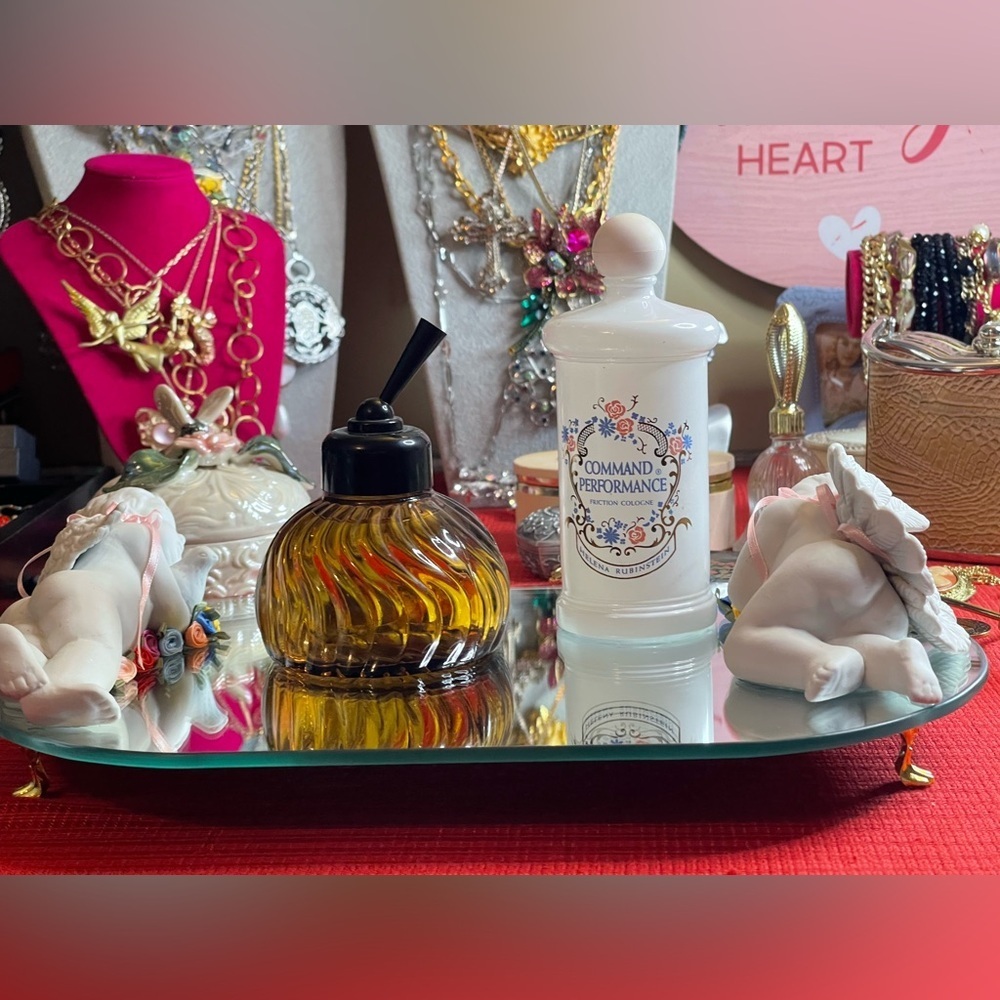 Vintage mirrored vanity tray - Picture 3 of 3